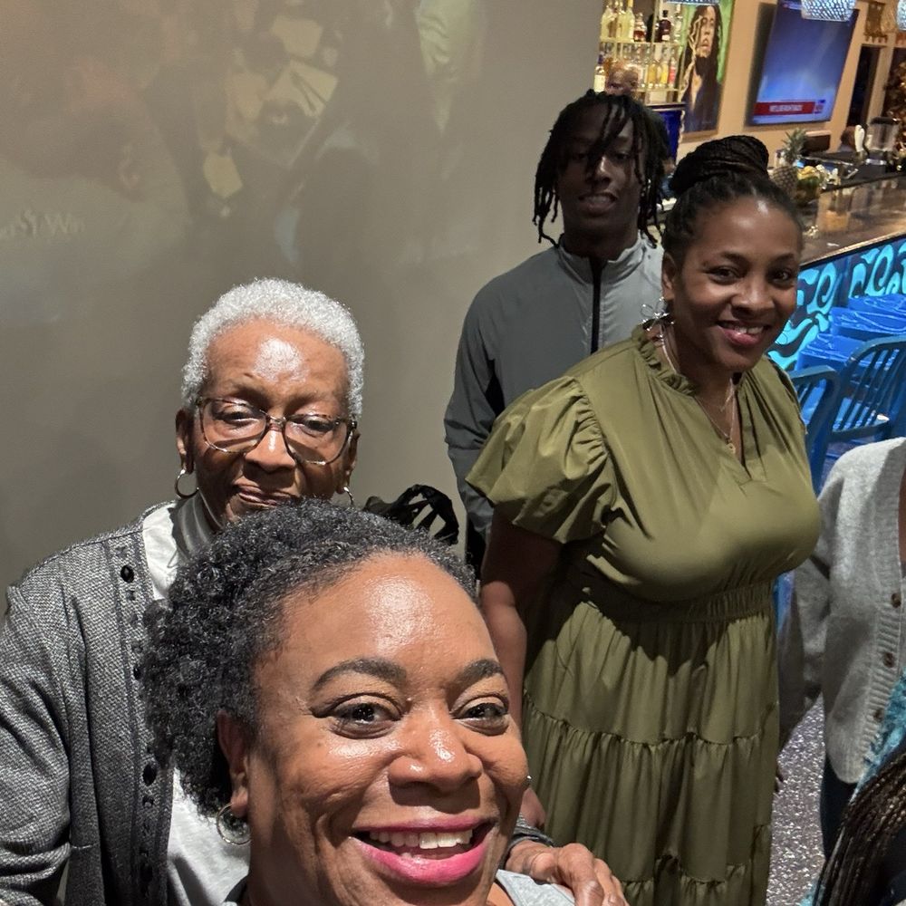 Me and my mother-in-law and my sister-in-law and her son.