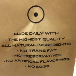 Doughnut Plant - Label of paper bag.