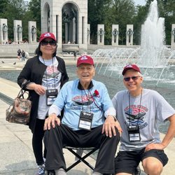 1776 Senior Care - 1776 Caregiver taking her client on the Honor Flight to DC