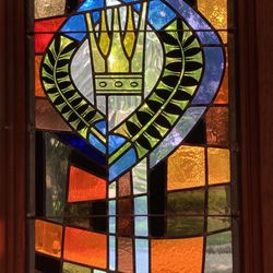 Alexian Village Of Milwaukee - Stained glass window detail near the chapel