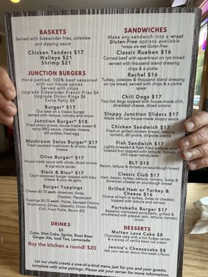 Menu photo 1 Junction Bar & Grill Walloon Lake, MI Menu photo 1 Junction Bar & Grill Walloon Lake, MI