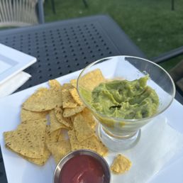 "Guac & chips" looks like it's out of a bag  The ketchup is from my "truffle fries"