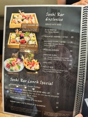 Menu photo 7 Hana Sushi Temecula, CA