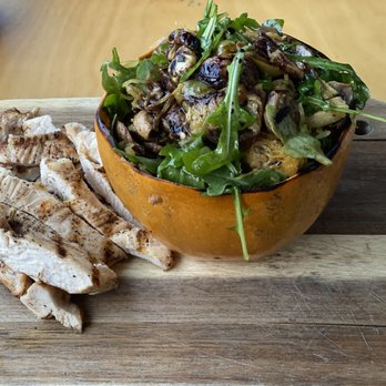 Wienerstube Restaurant - Squash salad with chicken. Delicious. - Austrian Near Me - Basalt, Colorado Wienerstube Restaurant - Squash salad with chicken. Delicious. - Austrian Near Me - Basalt, Colorado