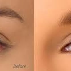 Wake Up Beautiful - Before and after of eyeliner and brow.  visit: www.wakeupbeautiful.net/