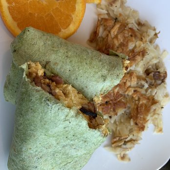 Rock Garden Eatery and Bar - Protein spinach tortilla wrap with potatoes - Breakfast & Brunch Near Me - Torrey, Utah Rock Garden Eatery and Bar - Protein spinach tortilla wrap with potatoes - Breakfast & Brunch Near Me - Torrey, Utah