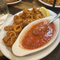 Keith's - Calamari appetizer was very good. Their marinara sauce is soo good!