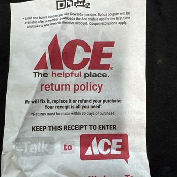 Ace Hardware - Return policy - Hardware Stores Near Me - Northridge, California Ace Hardware - Return policy - Hardware Stores Near Me - Northridge, California
