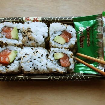 Tenshi - Inside-out salmon & avocado rolls from Tenshi - Japanese Near Me - London, XGL