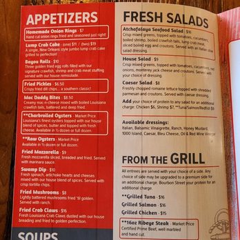 Atchafalaya Seafood - menu 4 - Seafood Near Me - Picayune, Mississippi