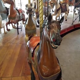 Some horses on the carousel
