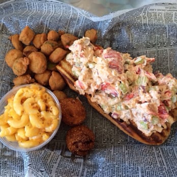 Caplinger's Fresh Catch - Lobsta Roll. Wow!!! Mac n Cheese and Okra. Superb!!! - Seafood Markets Near Me - Indianapolis, Indiana
