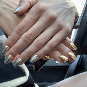 Tammy Lynn Nails & Spa - Gel X almond with chrome (cut to be x-short) - Nail Salons Near Me - Layton, Utah Tammy Lynn Nails & Spa - Gel X almond with chrome (cut to be x-short) - Nail Salons Near Me - Layton, Utah
