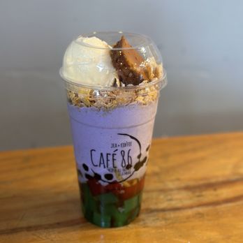 Cafe 86 - upside down halo halo - Desserts Near Me - Union City, California Cafe 86 - upside down halo halo - Desserts Near Me - Union City, California