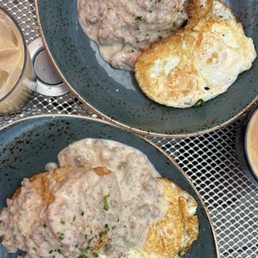 Biscuit and gravy brunch