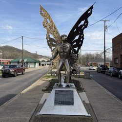 Mothman Statue - Master Shake voice: yeah, he's Mothman.