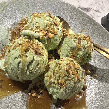Saaya - Pistachio ice cream w/ caramel - Lounges Near Me - Dallas, Texas