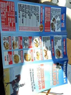 Menu photo 6 El Norteno Express  New Braunfels, TX