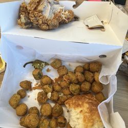 I was showing the fried okra