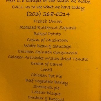 Soup Thyme - Different soup types. - Sandwiches Near Me - Monroe, Connecticut