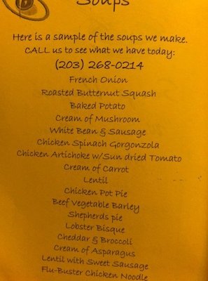 Menu photo 1 Soup Thyme Monroe, CT