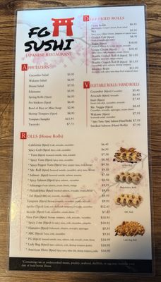 Menu photo 2 F G Sushi Forest Grove, OR