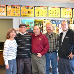 Southington Security - Pat Baker's visit to our shop with John K., Diane and Jason.