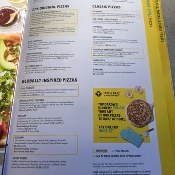 California Pizza Kitchen - Menu - Pizza Near Me - Pleasanton, California