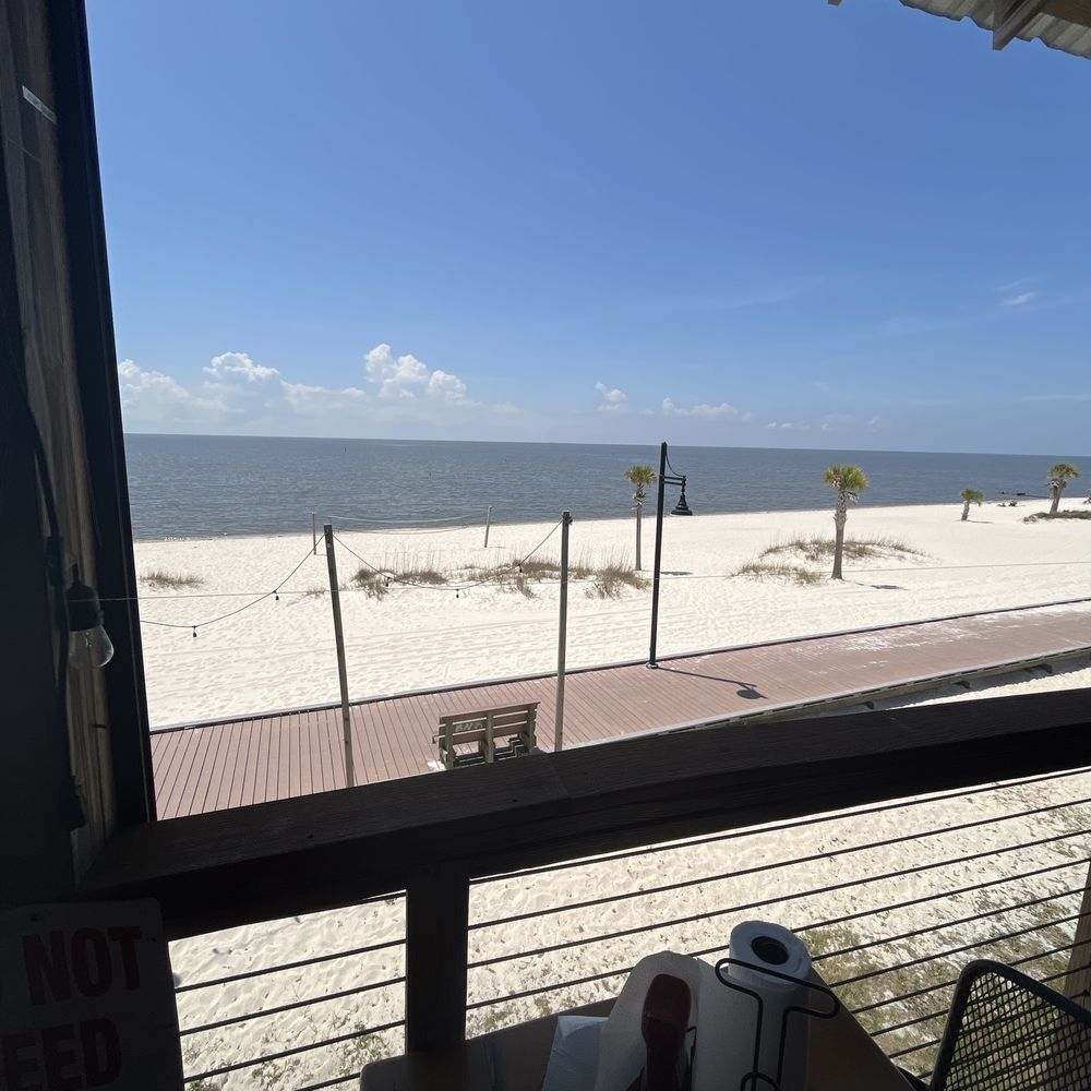 The Reef - Beach view from the patio. - Seafood Near Me - Biloxi, Mississippi The Reef - Beach view from the patio. - Seafood Near Me - Biloxi, Mississippi