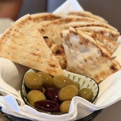 Complimentary Pita & Olives