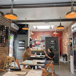 Four tables inside