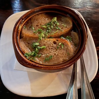 Santiago's Bodega - French onion soup - without cheese - Tapas Bars Near Me - Key West, Florida