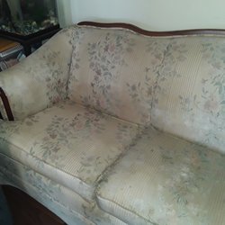 King Clean - There are shiny spots where the fabric was overworked.