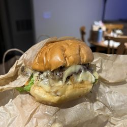 #3 Mushroom Meltdown Burger - Single (5oz) or Double (10oz)Mushroom