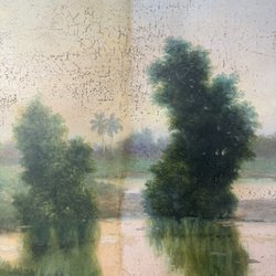 Anga Fine Art Restoration & Custom Framing - Removing of old discolored varnish.