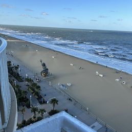 Ocean view Neptune god of sea statute below Ocean view Neptune god of sea statute below