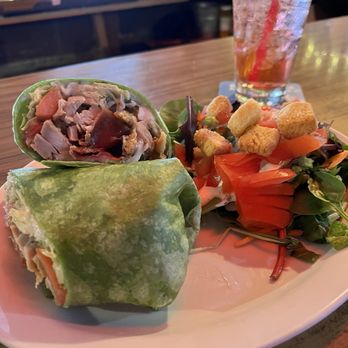 Blue Spruce Saloon & Grill - Chicken wrap with side salad - American Near Me - Packwood, Washington Blue Spruce Saloon & Grill - Chicken wrap with side salad - American Near Me - Packwood, Washington