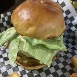 Donny Burger- great taste.  Crispy fries were a hit.