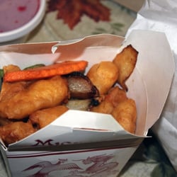 An order of Sweet & Sour Chicken from Chinese Gourmet.