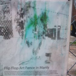 Flip Flop Art Fence