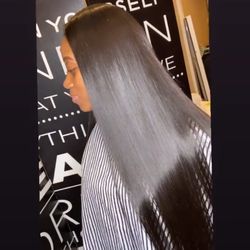 Faith & Grey Hair Extensions - Full cap glue in.. Straight Indian hair