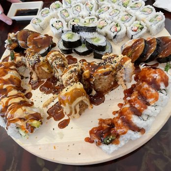 Fuji Sushi & Grill - a plate of sushi and rolls - Sushi Bars Near Me - McKees Rocks, Pennsylvania