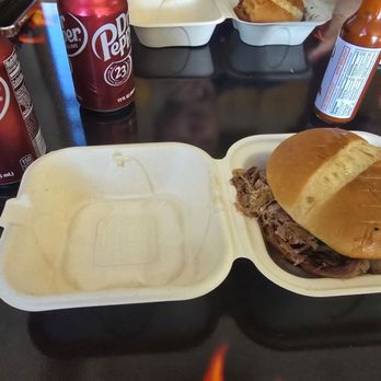 The South Smokin BBQ - What we ordered, Big Daddy - brisket sandwich - Barbeque Near Me - Hayward, California The South Smokin BBQ - What we ordered, Big Daddy - brisket sandwich - Barbeque Near Me - Hayward, California