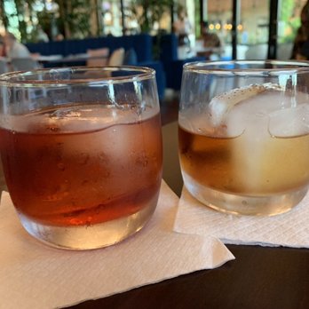 Mad Bene - Mezzodi Negroni (L) and MB Old Fashioned (R) - $12 EACH - Italian Near Me - Kapolei, Hawaii Mad Bene - Mezzodi Negroni (L) and MB Old Fashioned (R) - $12 EACH - Italian Near Me - Kapolei, Hawaii