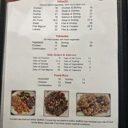 Dinner Menu