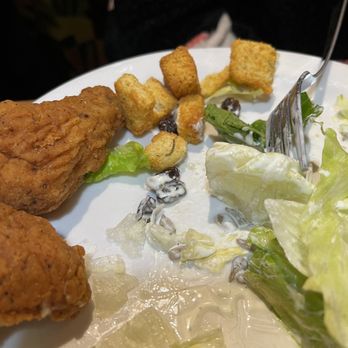 Sizzler - Caterpillar? Little wormy? On the croutons, must have came from the salad. - Seafood Near Me - Banning, California Sizzler - Caterpillar? Little wormy? On the croutons, must have came from the salad. - Seafood Near Me - Banning, California