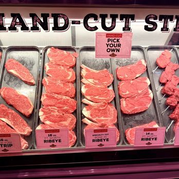 Texas Roadhouse - Display case where you can choose your steak! - American Near Me - Mt. Prospect, Illinois