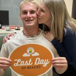 The OrthoBee - Exciting day for our teen getting his braces off!