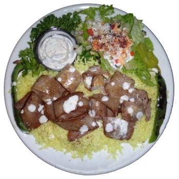 K-Bob Truck - a plate of meat and rice - Food Trucks Near Me K-Bob Truck - a plate of meat and rice - Food Trucks Near Me