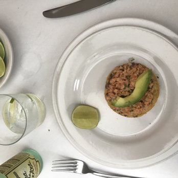 Entremar - Seafood tostada; well prepared, light, fresh, and balanced dish overall. - Mexican Near Me - México, D.F., DIF Entremar - Seafood tostada; well prepared, light, fresh, and balanced dish overall. - Mexican Near Me - México, D.F., DIF